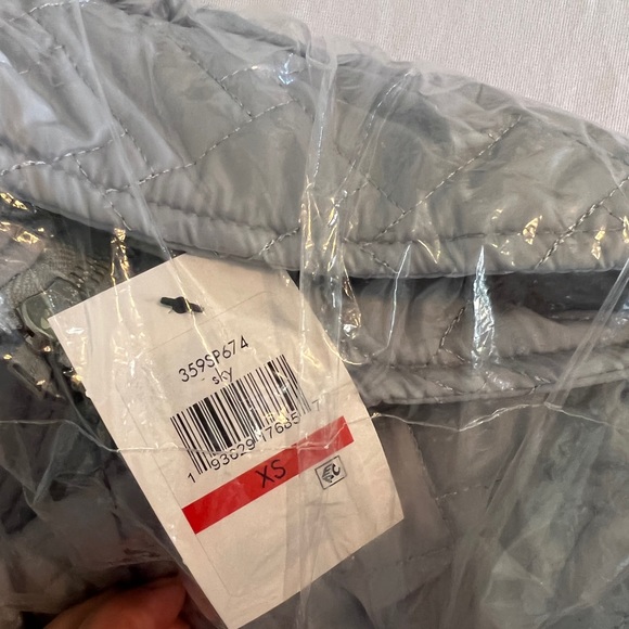 XS NEW Cole Haan Signature Sky Blue Gray Womens Jacket Quilted Winter Fall Misse - Picture 6 of 6